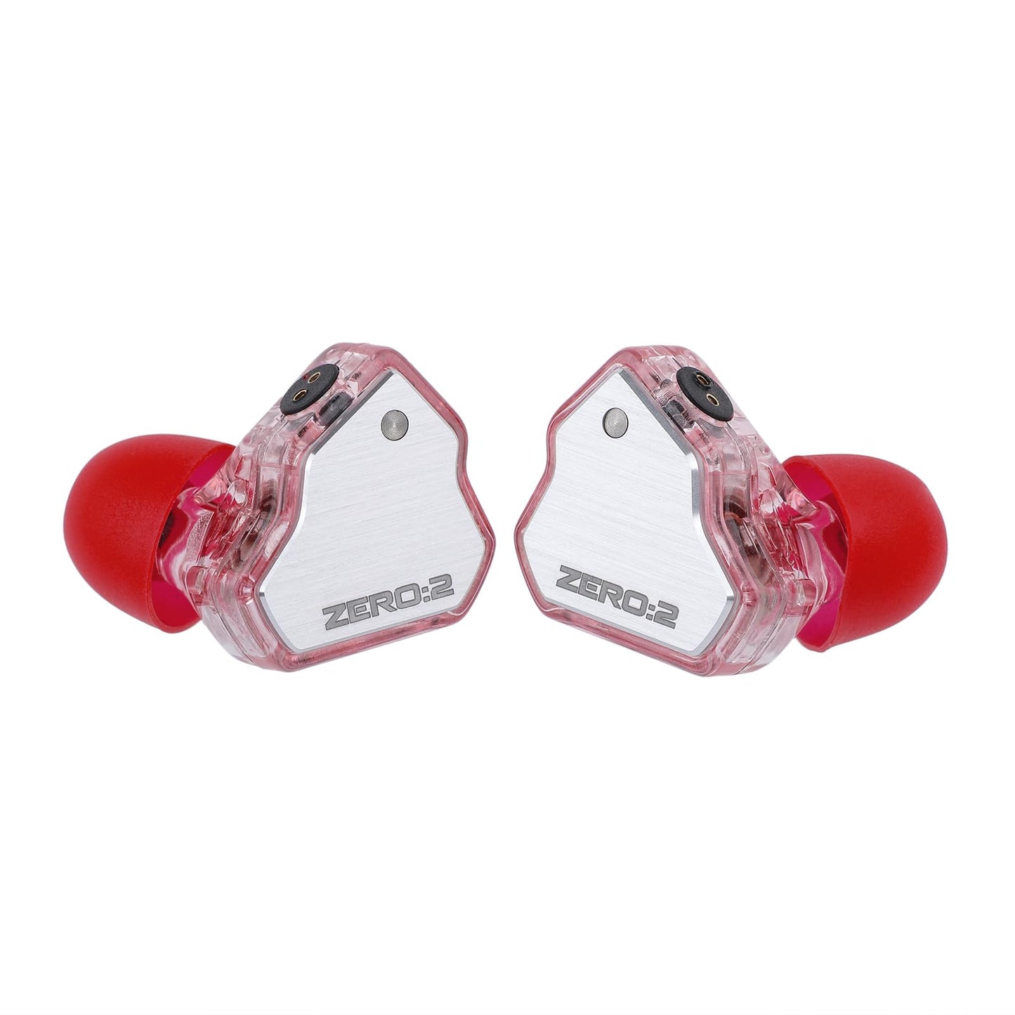 Casti 7Hz x Crinacle Zero 2, Driver dinamic de 10 mm, cablu detasabil cu fir OFC, Hi-Fi Sound, jack 3.5, IEM, Roz