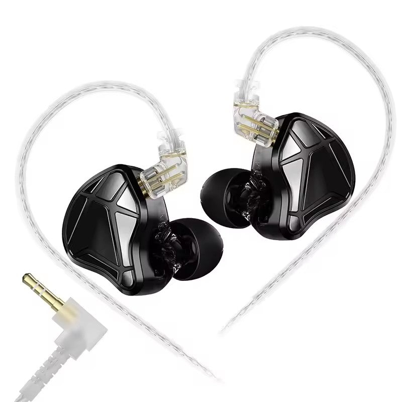 Cast KZ Axas, pentru gaming, cu microfon reglat pentru FPS, Dula Mic, mufa jack de 3.5, Gama larga de frecvente, Transparenta ridicata, Bas puternic, Negru