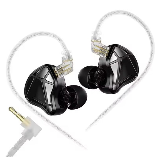 Cast KZ Axas, pentru gaming, cu microfon reglat pentru FPS, Dula Mic, mufa jack de 3.5, Gama larga de frecvente, Transparenta ridicata, Bas puternic, Negru