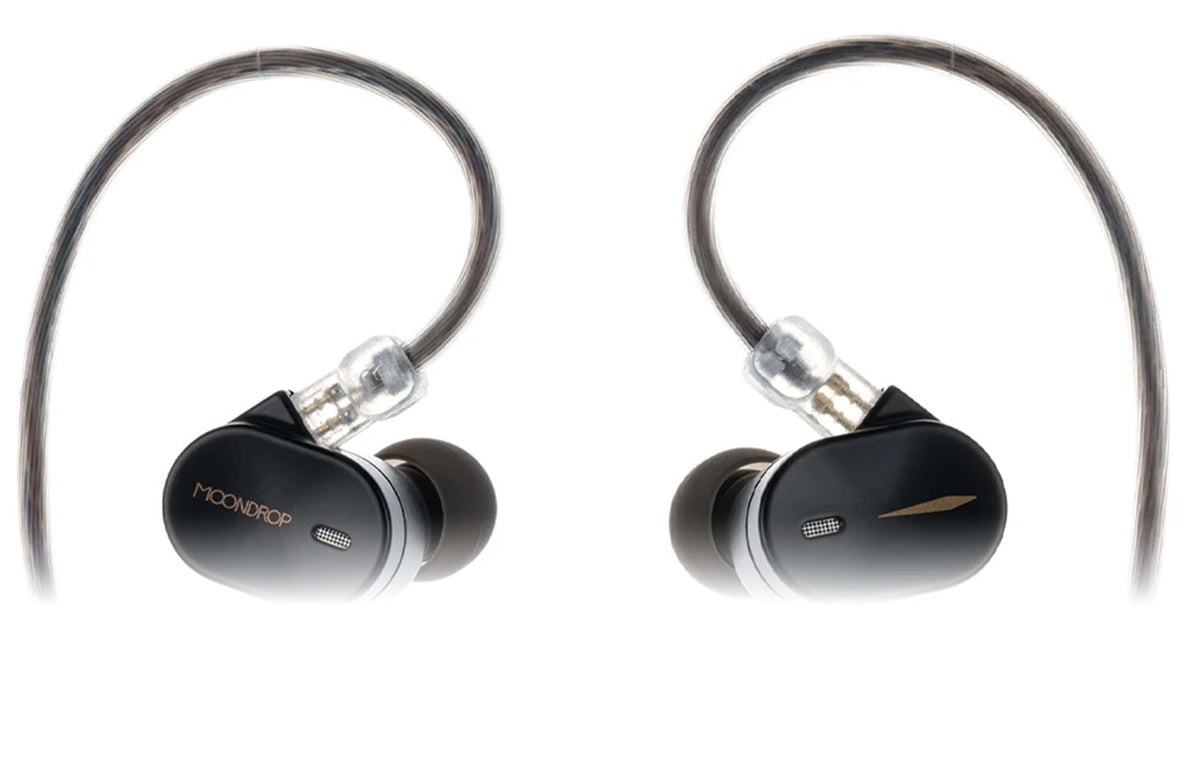Casti Moondrop CHU III, IEM Driver Dinamic 10mm, Hi-Fi, cavitatea din aliaj durabil aluminium, cablu Jack 3.5mm, cablu detasabil,Negru