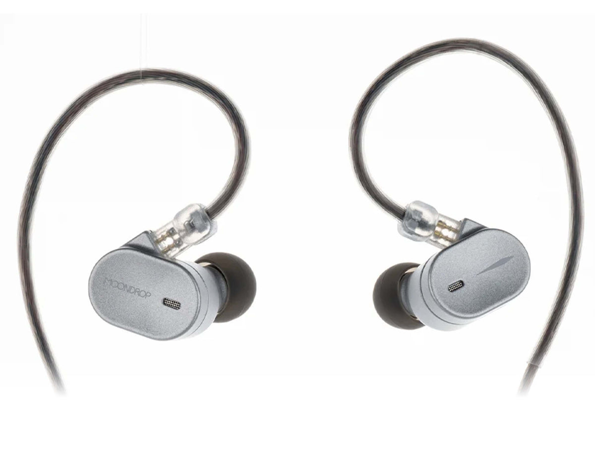 Casti Moondrop CHU III, IEM Driver Dinamic 10mm, Hi-Fi, cavitatea din aliaj durabil aluminium, cablu Jack 3.5mm, cablu detasabil, Argintiu