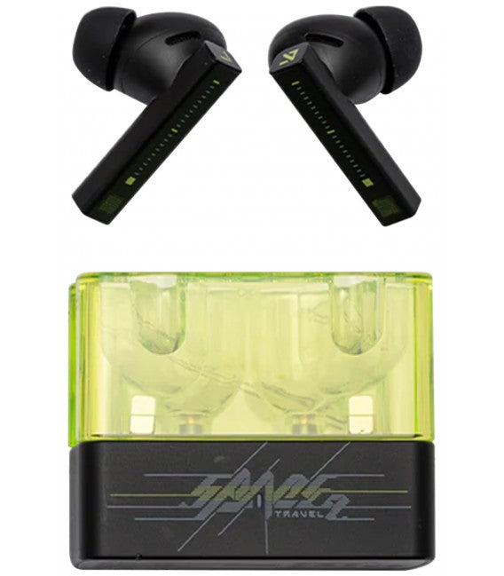 Casti wireless Moondrop Space Travel 2, HiFi, cu anulare a zgomotului, Bluetooth 6.0, ANC, latenta redusa, mod de joc, SBC/AAC, APP Android si IOS, Negru