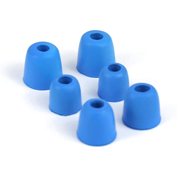 Set mit 3 KZ-Steckern, Memory-Schaumstoff, blau