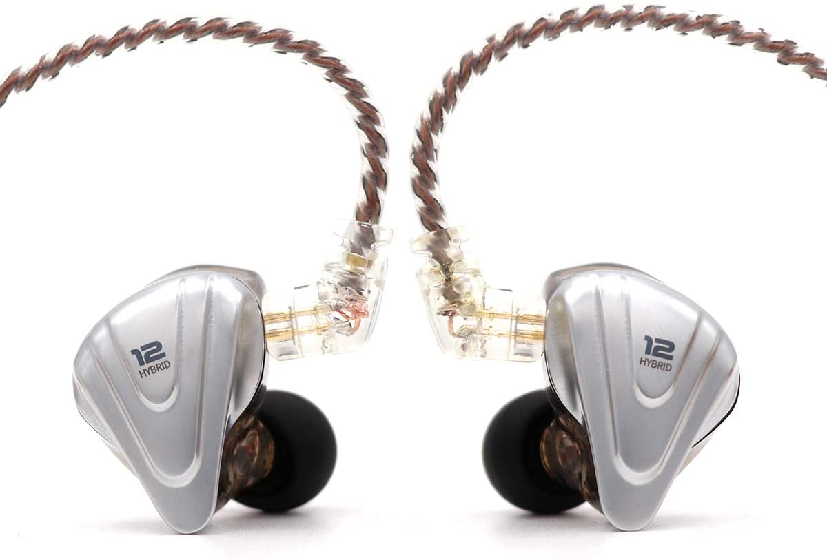 Casti KZ ZSX Terminator Metal In Ear 12 unități Hibrid 5BA+1DD , HIFI Bass cu anulare a zgomotului Microfon HD