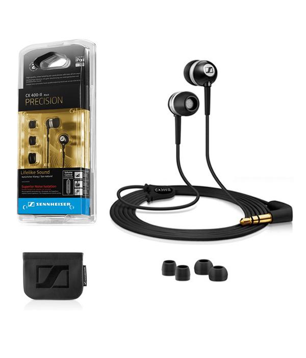 Sennheiser CX400II In-Ear-Stereo mit 3,5-mm-Kabel, Sport-Präzisions-HIFI-Bass, Schwarz