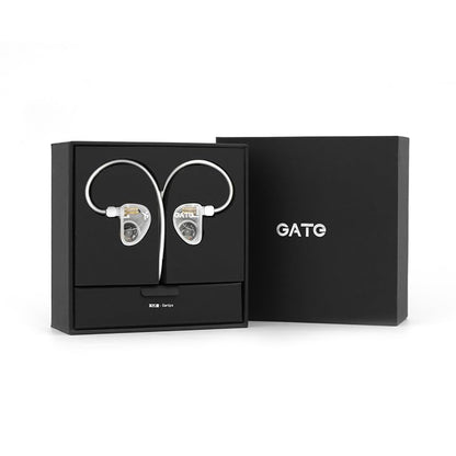 Casti TRUTHEAR GATE, 10mm Dynamic Driver, IEM, Hi-fi Sound, Microfon, cablu detasabil, Cristal Alb