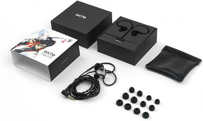 TRUTHEAR GATE IEM-Kopfhörer, 10 mm dynamischer Treiber, IEM, Hi-Fi-Sound, Mikrofon, abnehmbares Kabel, schwarz 