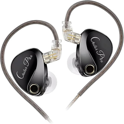 KZ Castor Pro Schwarz – IEM 2DD Xtra Bass mit Mikrofon und Tuning-Schaltern