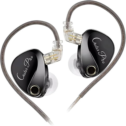 Casti KZ Castor PRO, In Ear 2DD, dinamice reglabila pe 4 nivele, Xtra Bass , HiFi, Monitor, Cablu jack cu Microfon, anulare zgomot, Negru