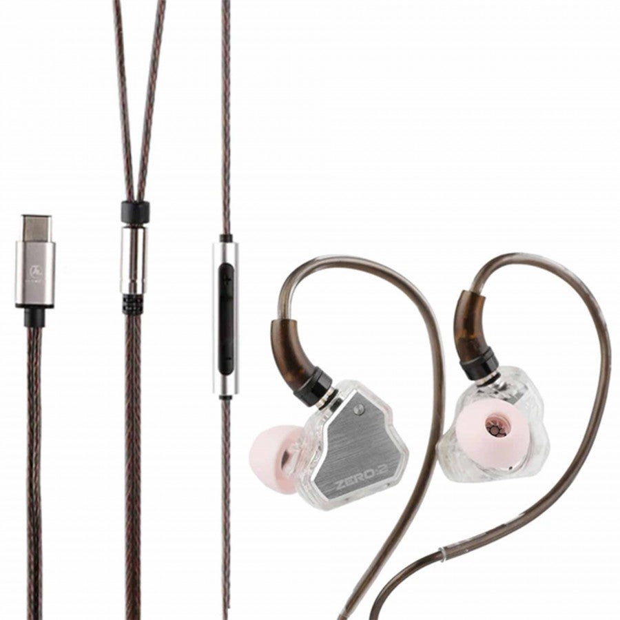 7HZ x Crinacle ZERO II,IEM,  USB-C, driver 10mm, microfon HD, Hi-FI Sound ,Cristal