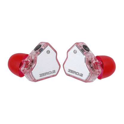 Casti 7Hz x Crinacle Zero 2, Driver dinamic de 10 mm, cablu detasabil cu fir OFC, Hi-Fi Sound, jack 3.5, IEM, Roz