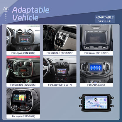 Navigatie Android SonorX A4233, sistem Android 15, Pentru Dacia si Renault, Ecran 7inch IPS, 2GB+64GB, Carplay, Android Auto, Bluetooth, Wi-fi, GPS, Negru