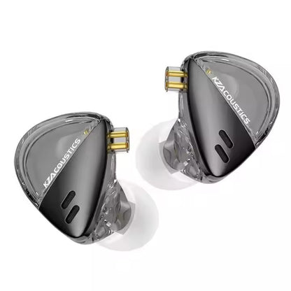 KZ X Angelears Libra X In-Ear-Kopfhörer, dynamischer Balanced-Treiber, ultraweite Frequenz, HiFi, 3,5-mm-Klinkenkabel mit Dual-Mikrofon, Silber