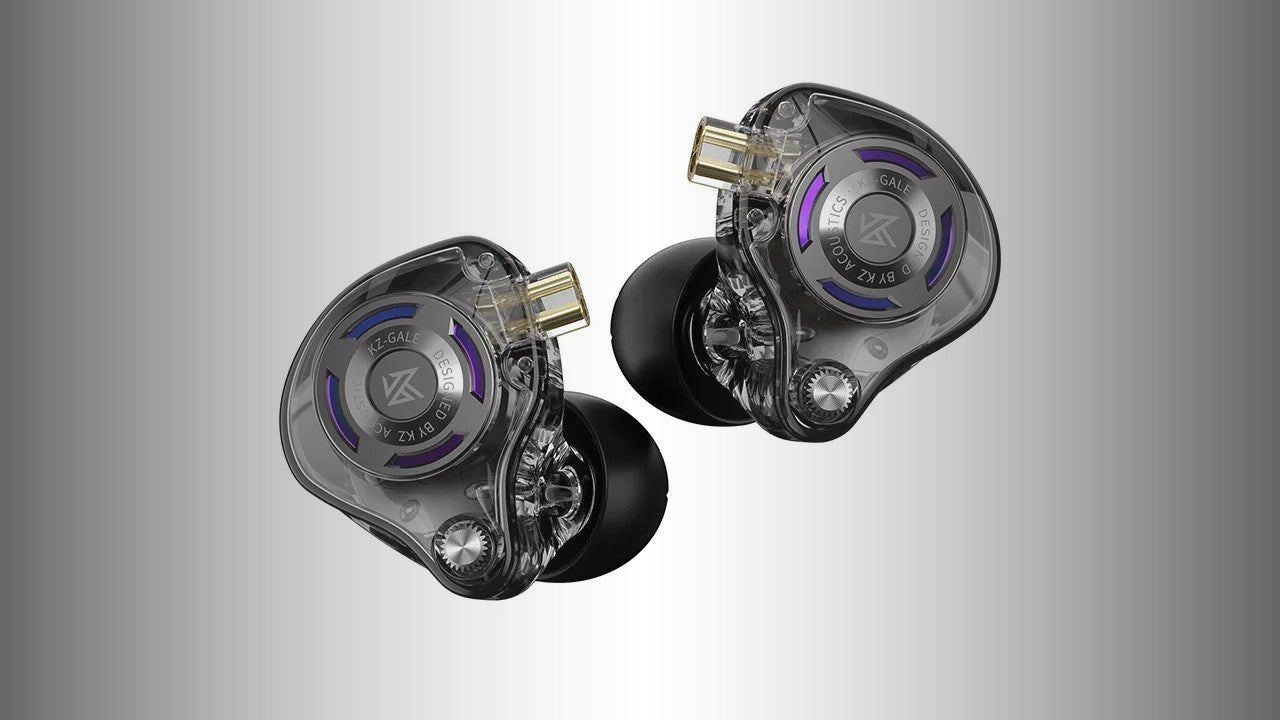 Casti KZ Gale, 1DD, Bass Improved, echipate cu driver dinamic super-liniar pentru Gaming, cablu detasabil, 3 Micforon incorporat, Negru