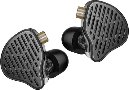 KZ X HBB PR2 Planar Headphones, HIFI Noise Cancelling, 13.2mm Magnetic Driver, In-Ear Monitor, HiFi, Bass, HD Microphone, Foam Plug Included, Black