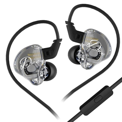 Casti KZ Dawn, Super Linear, 1DD Dynamic Driver de 13 mm, Bass Puternic, IEM, Microfon HD, Cristal