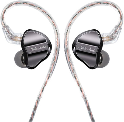 Casti FiiO JadeAudio JD1, Driver Dinamic de 10MM LCP, Hi-Fi Res, cablu USB-C Dac incorporat cu microfon HD, Negru