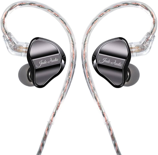 Casti FiiO JadeAudio JD1, Driver Dinamic de 10MM LCP, Hi-Fi Res, cablu USB-C Dac incorporat cu microfon HD, Negru