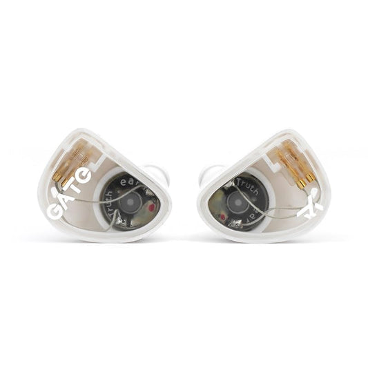 Casti TRUTHEAR GATE, 10mm Dynamic Driver, IEM, Hi-fi Sound, Microfon, cablu detasabil, Cristal Alb
