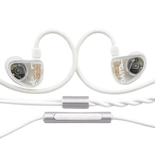 Casti TRUTHEAR GATE, 10mm Dynamic Driver, IEM, Hi-fi Sound, Microfon, cablu detasabil, Cristal Alb