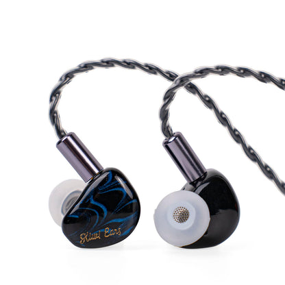 Casti Kiwi Ears Cadenza , Drive 10mm dinamic beriliu , IEM , Hi-Fi Sound, Xtra Bas, cablu premium, Albastru