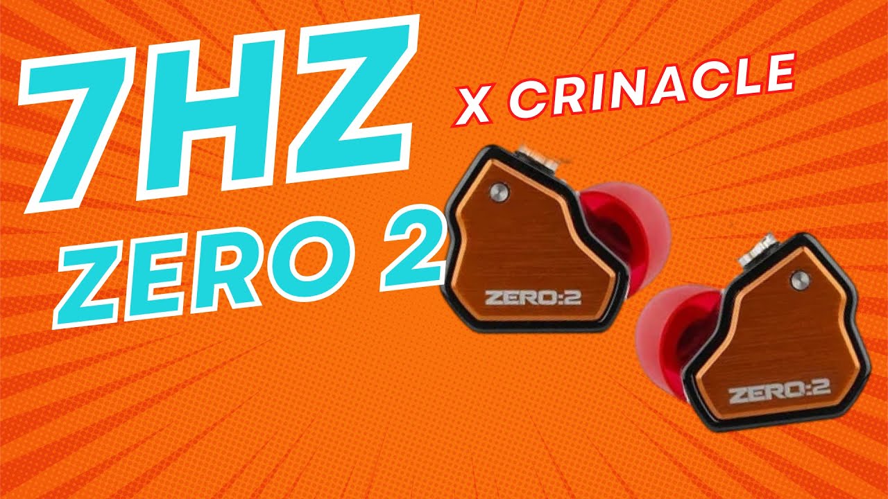 Casti 7Hz x Crinacle Zero 2, Driver dinamic de 10 mm, cablu detasabil cu fir OFC, Hi-Fi Sound, jack 3.5, IEM, Portocaliu