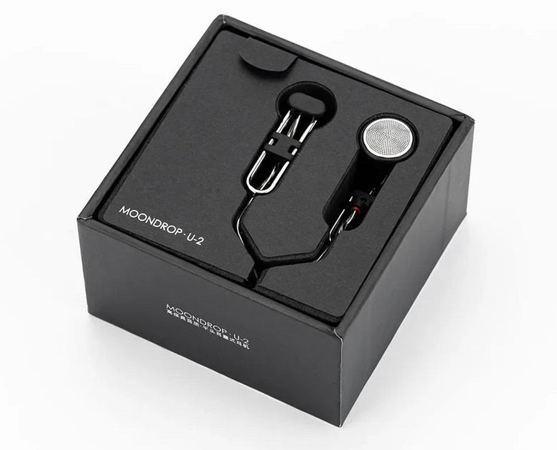 Moondrop U2 IEM headphones, 14.8 mm dynamic driver, Hi-Fi, IEM Monitor, 3.5 mm jack, Black 