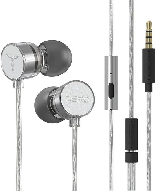 Casti TANCHJIM ZERO ,Dynamic de 10mm ,In-Ear Monitor IEM ,cu microfon, DSP , USB-C, Argintiu