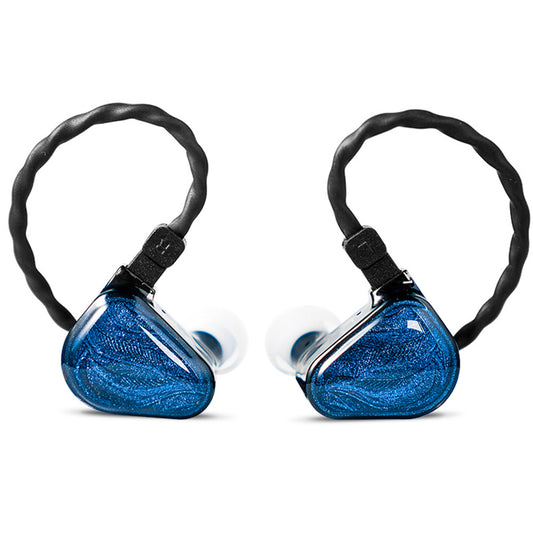 IEM TRUTHEAR x Crinacle ZERO Headphones, Dual Dynamic Drivers, Hybrid, Hi-Fi Sound, Detachable Cable, Foam Tips, Blue