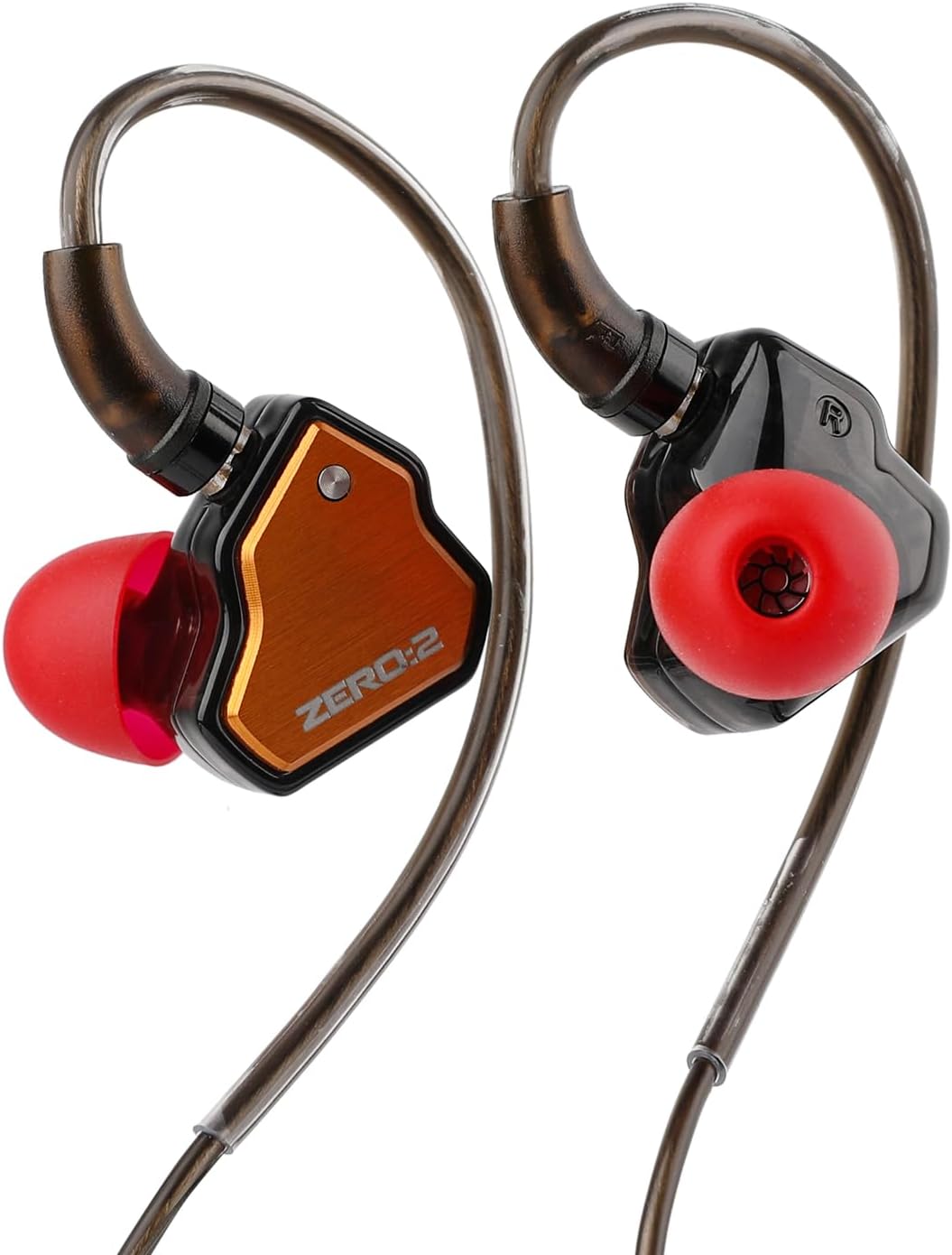 Casti intraauriculare 7HZ x Crinacle ZERO II, USB-C, driver 10mm, microfon HD, Portocaliu