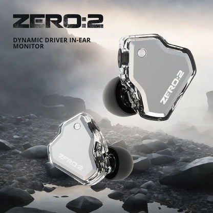 7Hz x Crinacle Zero 2 ,Driver dinamic de 10 mm ,cablu detasabil cu fir OFC, Hi-Fi Sound jack 3.5 ,IEM, Cristal