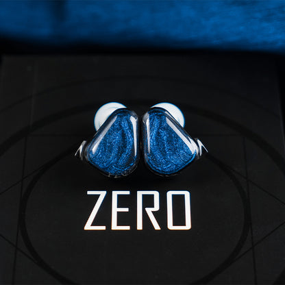 IEM TRUTHEAR x Crinacle ZERO Headphones, Dual Dynamic Drivers, Hybrid, Hi-Fi Sound, Detachable Cable, Foam Tips, Blue