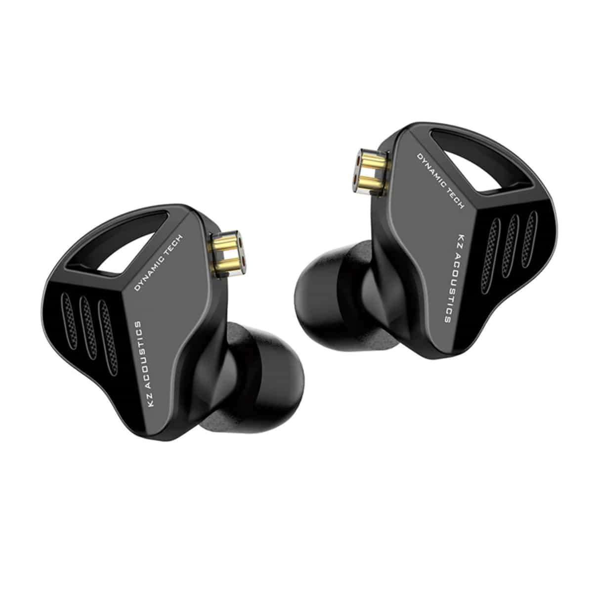 KZ ZVX Dual Cavity 10 mm Vollmetall Super Linear Dynamic 1DD HiFi ExtraBass Sport Noise Cancelling Memory Foam Ohrhörer Mikrofon Schwarz