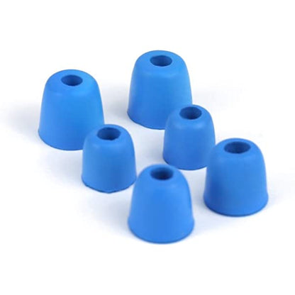 Set of 3 KZ plugs, memory foam sponge, Blue 