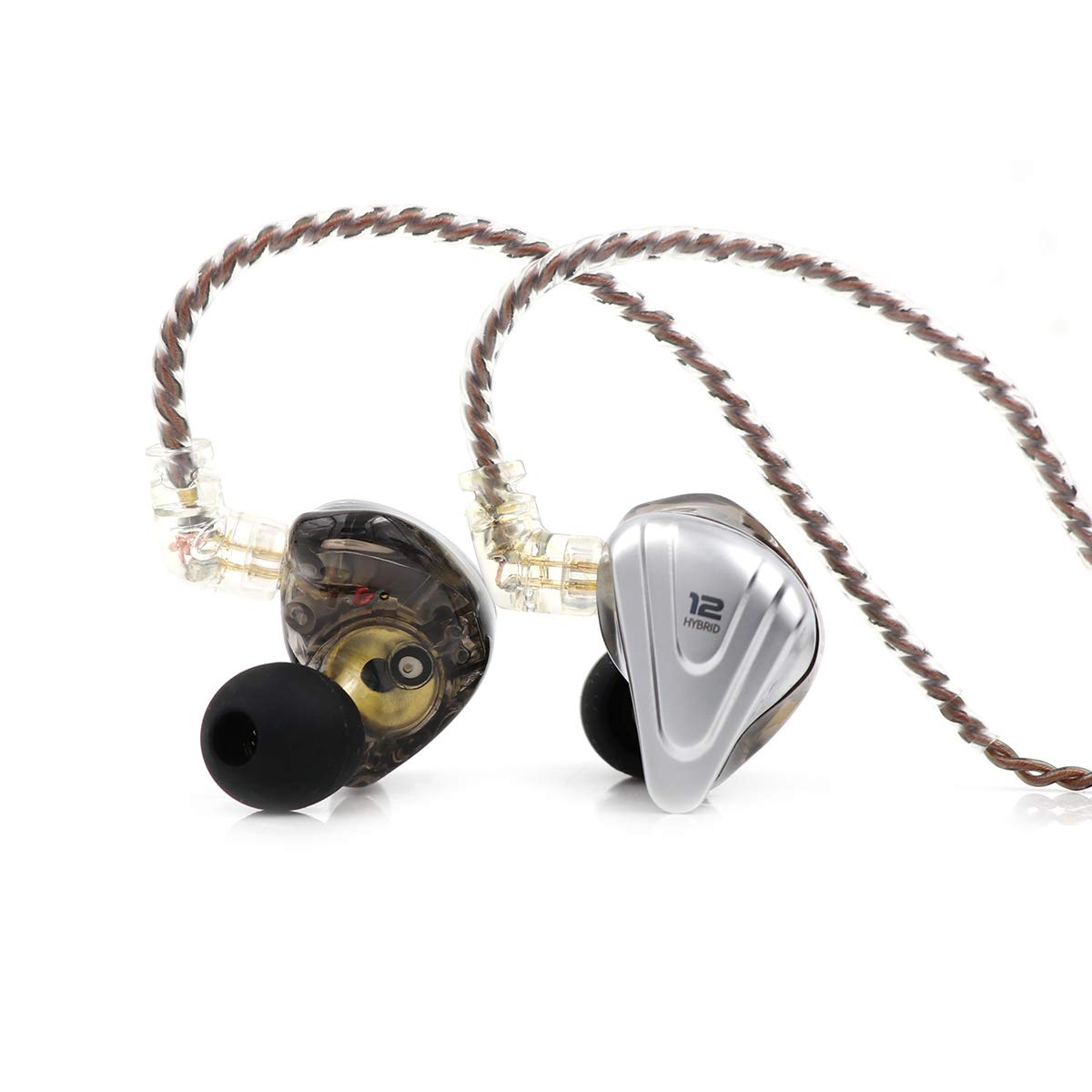 Casti KZ ZSX Terminator Metal In Ear 12 unități Hibrid 5BA+1DD , HIFI Bass  cu anulare a zgomotului Microfon HD