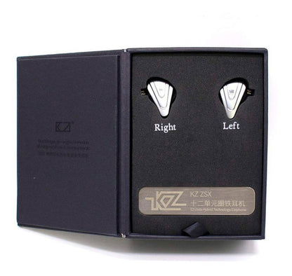 Casti KZ ZSX Terminator Metal In Ear 12 unități Hibrid 5BA+1DD , HIFI Bass  cu anulare a zgomotului Microfon HD