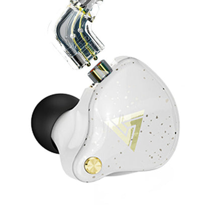 QKZ AK6 Pro 1DD ,Bass,HI-RES Audio,Monitor,Sport,Noise Cancellation,White 