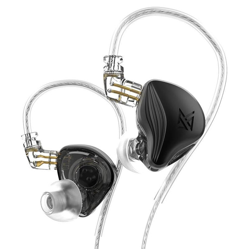 KZ ZEX Hybrid Electrostatic Headphones 1DD Dynamic Drive HIFI Bass Sport with Noise Canceling Microphone Black 