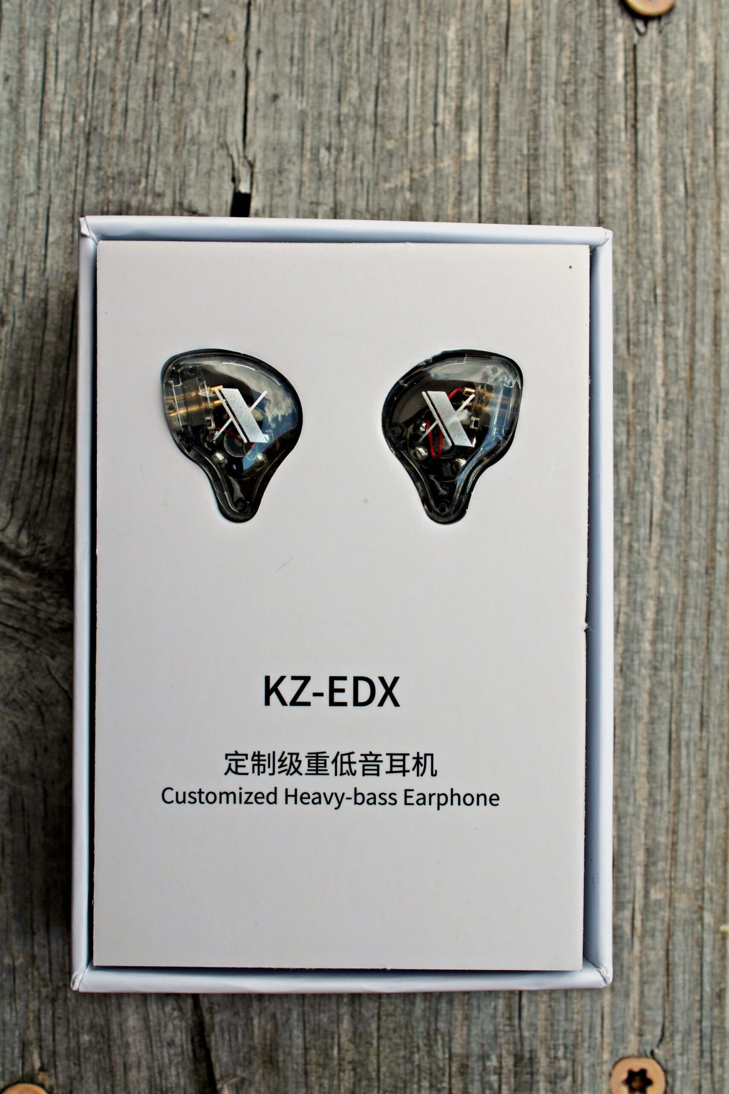 Headphones KZ EDX 1DD jack 3.5 dynamic HIFI Bass Sport Noise Canceling Microphone call Crystal Glass 