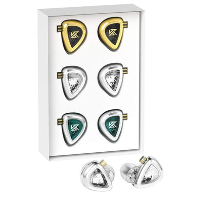 KZ EDA Headphones 3 Pairs Hybrid In-Ear Wired Monitor HiFi 3 Audio Modes Game , Sports , Music Bass with HD Microphone
